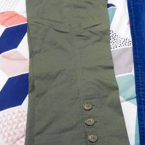Pair of Khaki green pants size 8